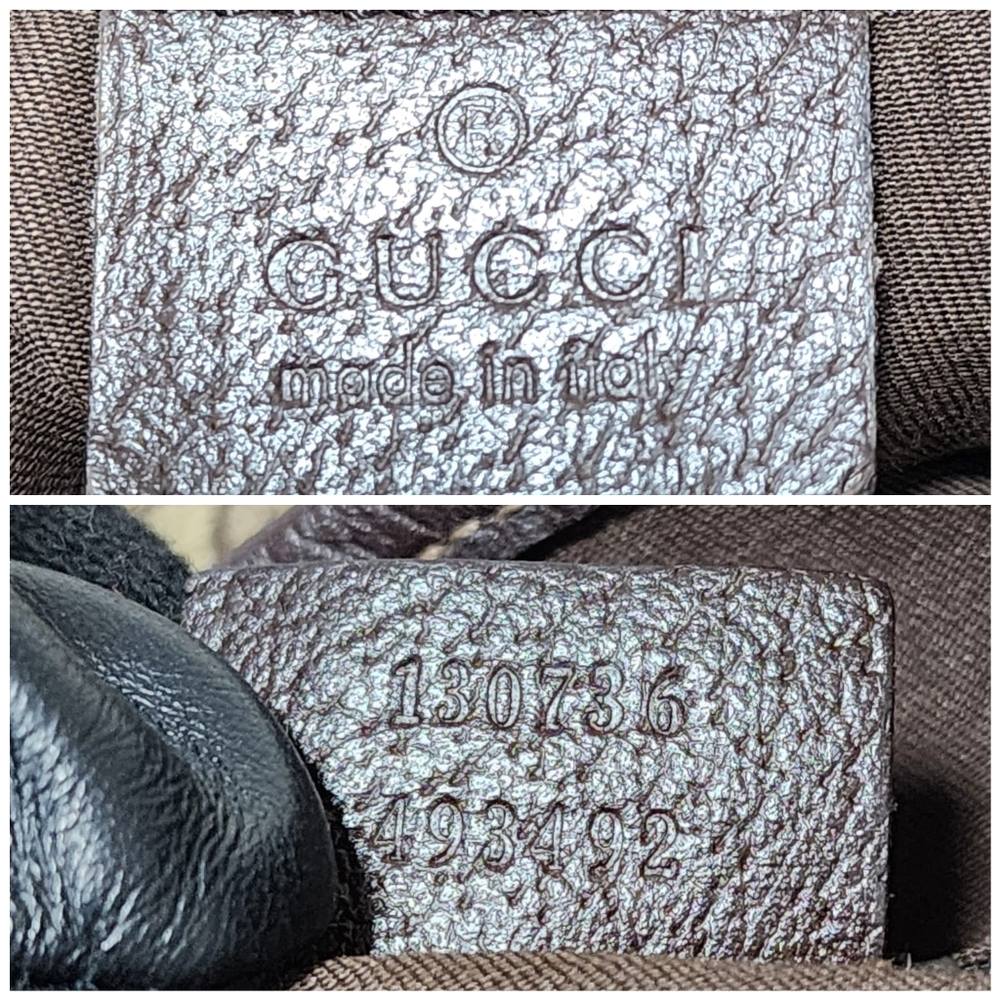 Gucci GG Canvas Abbey Tote Beige/Chocolate Brown - Picture 4 of 14